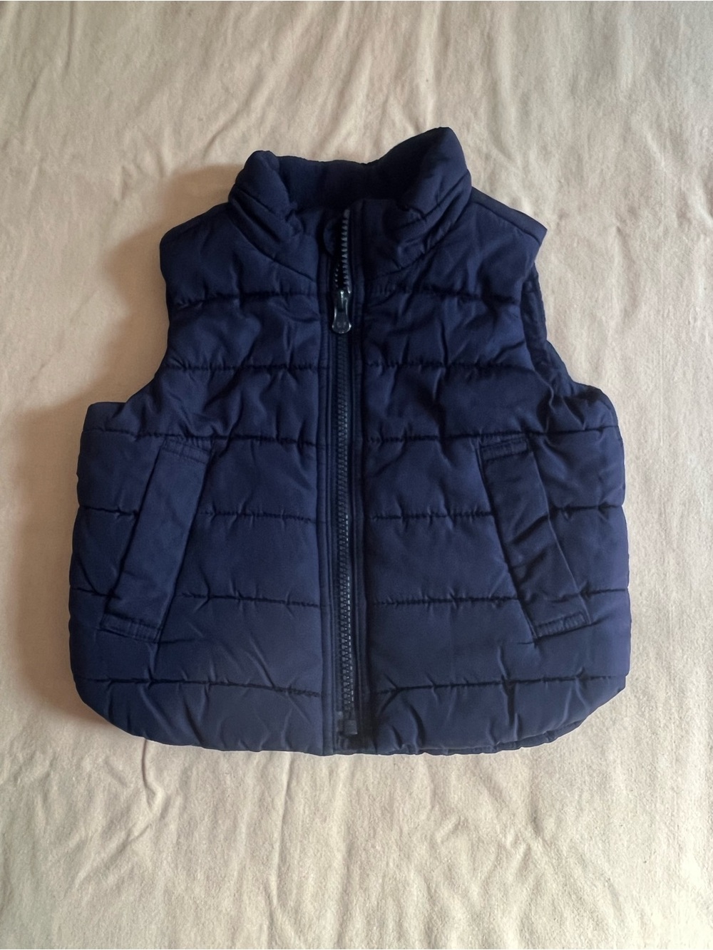 GAP Navy Quilted Puffer Vest for Kids